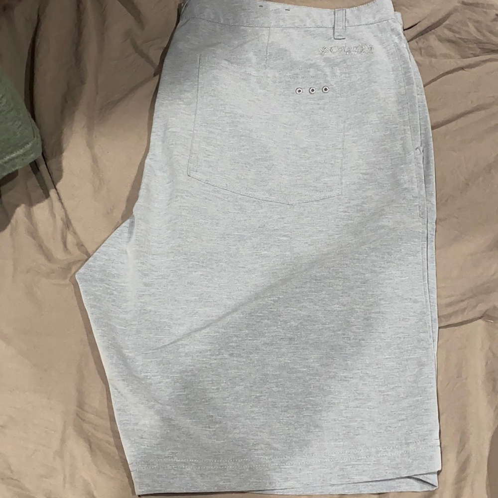 Gray Columbia fishing shorts